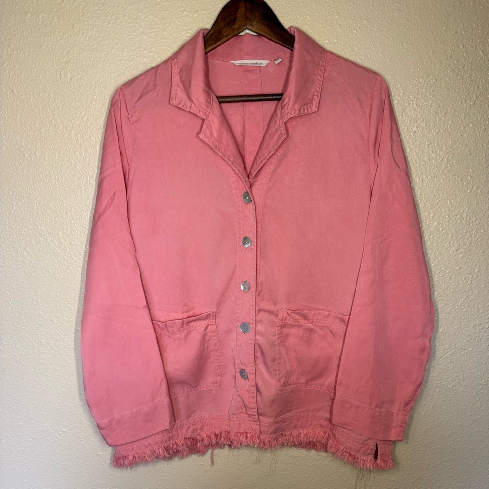 Soft Surroundings Pink Lyocell Jacket PL